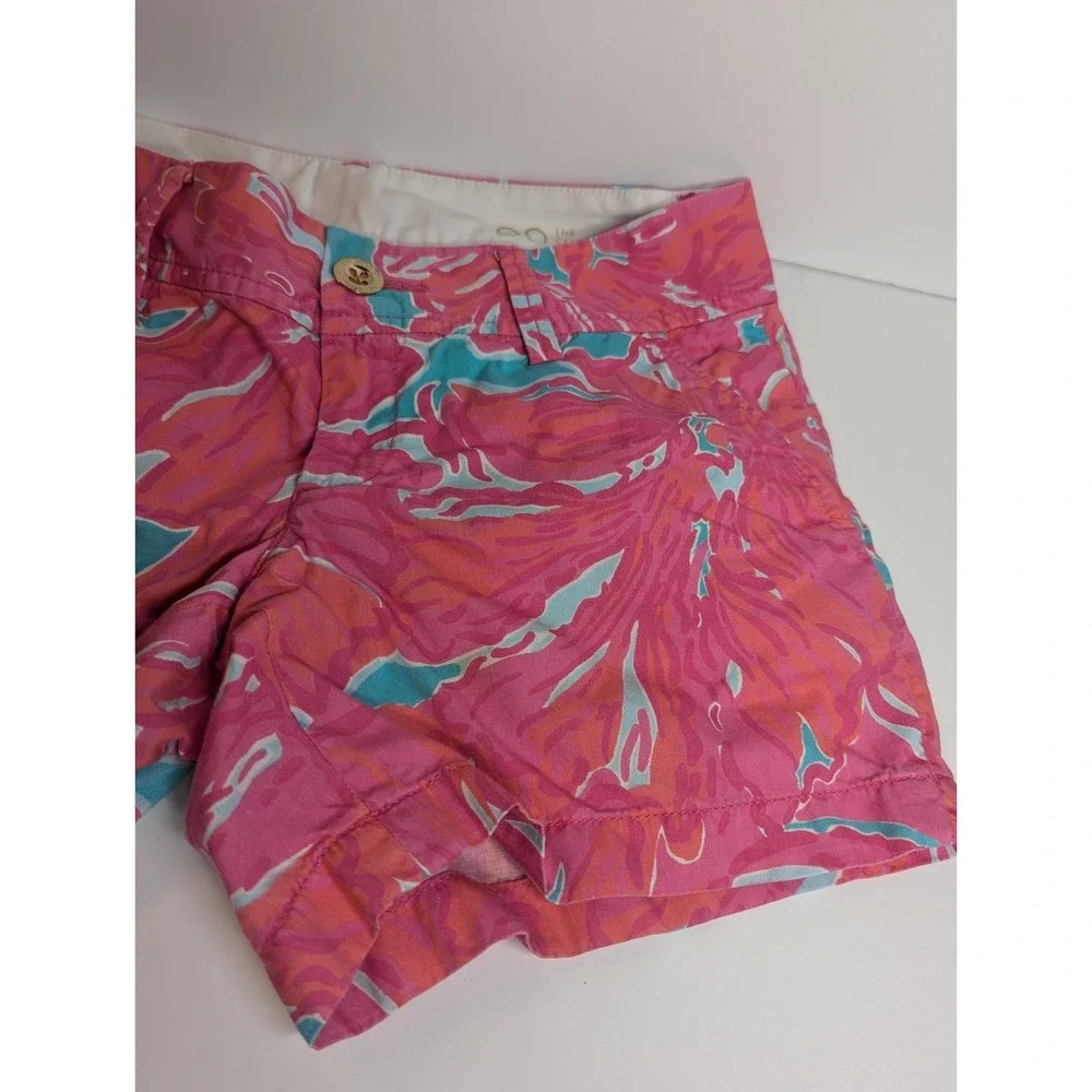 Lilly Pulitzer Women's size 00 Pink‎ Floral Callahan Shorts